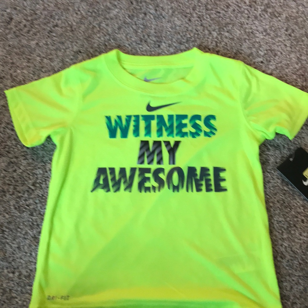 Dry fit yellow Nike shirt
